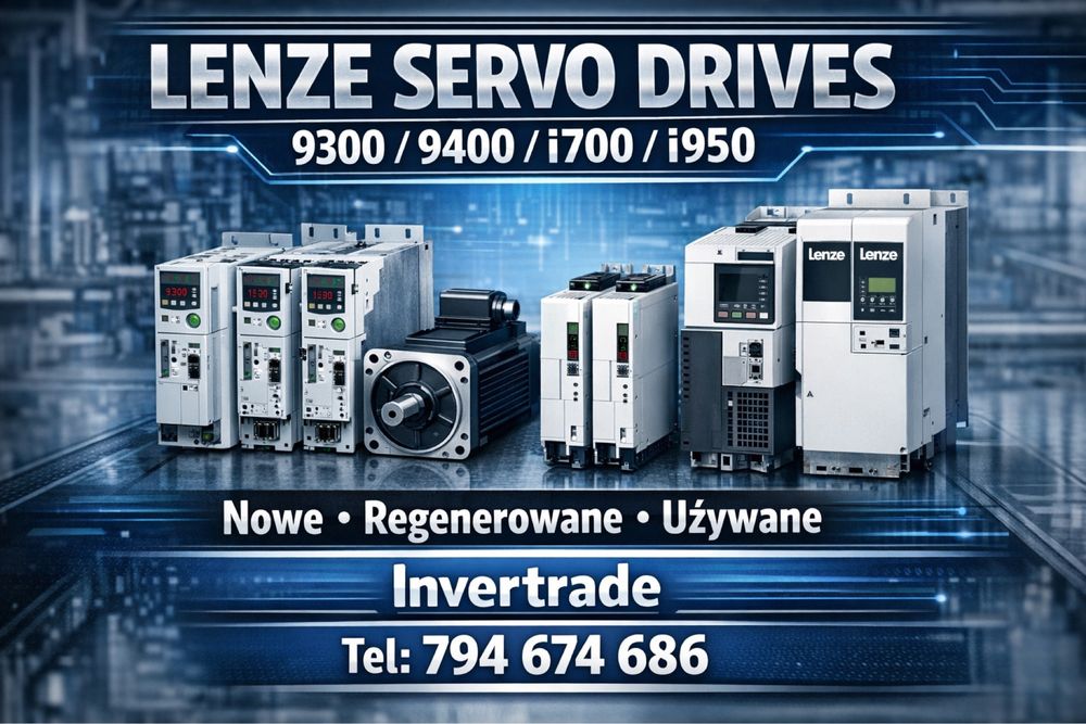 Lenze 9300,9400,i700,i950 różne moce i modele serwo napęd falownik VAT