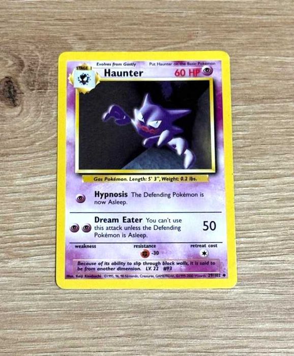 Base Set Cartas Originais Pokémon TCG WOTC - ING