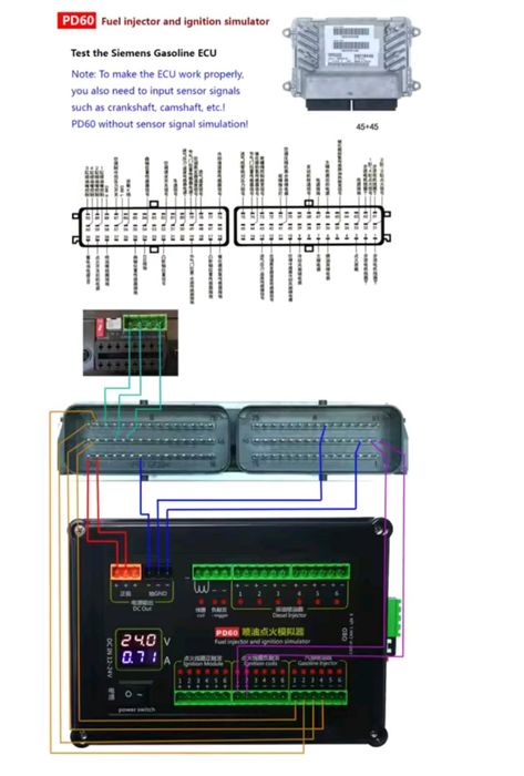 Эмулятор/симулятор системы зажигания PD60+ блоков ЭБУ