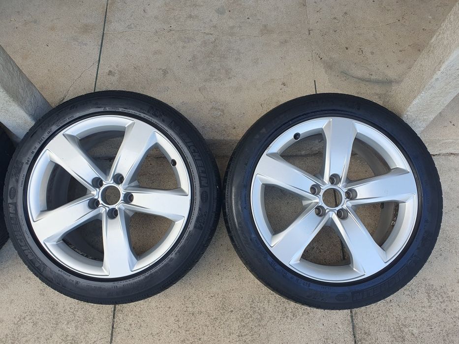 4x koła zima Audi A6 18" 7.5Jx18H2 ET37, 225/50R18 99V Michelin Pilot Alpin 5, 7,3mm 2023r.