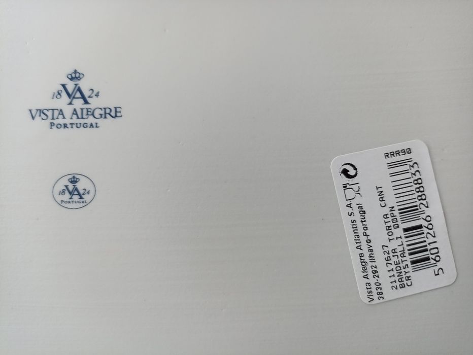 Bandeja torta Vista Alegre Crystallize