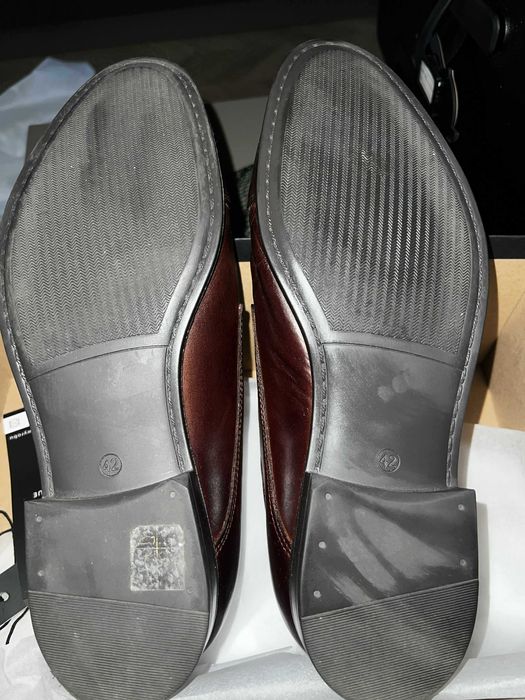 Brązowe skórzane buty eleganckie weselne