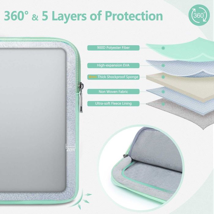 HYZUO torba na laptopa 13,3'-14 +organizer HP Dell Macbook Pro 14