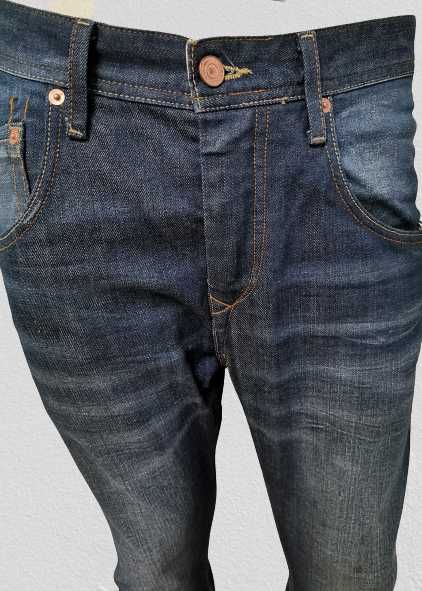 RIVER ISLAND Skinny Tapered - Męskie Spodnie Jeansowe 30/32 j. Nowe