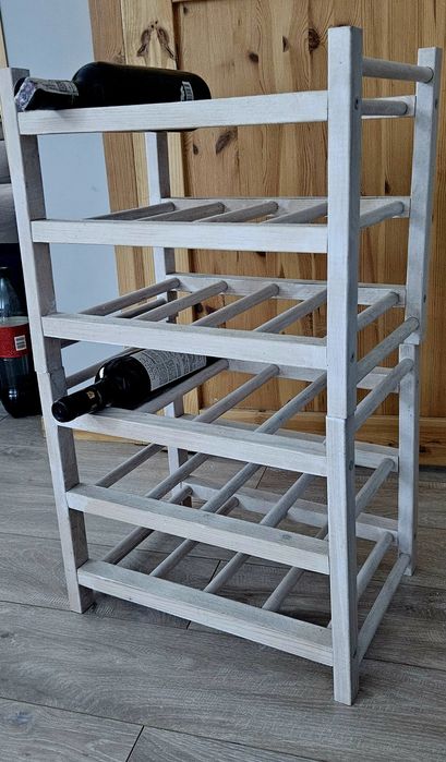 Stojak na wino drewno