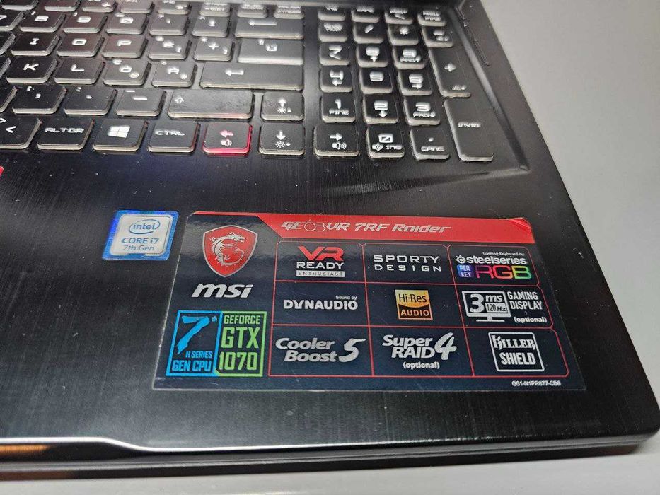 Ігровий ноутбук MSI i7\GTX1070 8 GB\16RAM