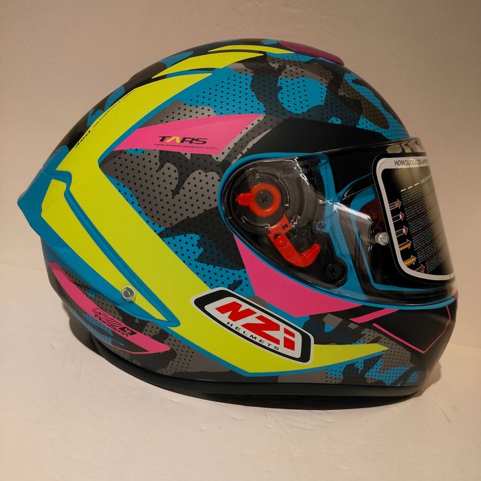 Capacete NZi Trendy 3 CAMU c/viseira escura+transparente mota novo