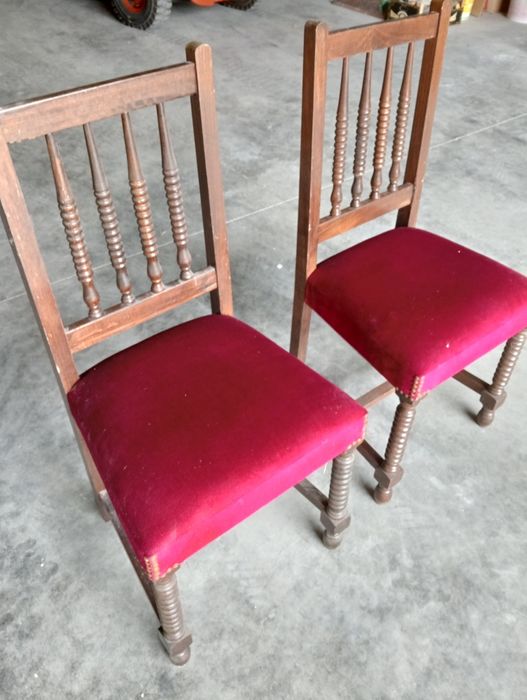 Cadeira vintage vermelha