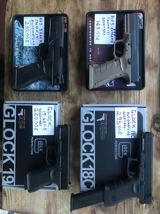 Pistola Airsoft Greengás Beretta M9 Vertec da KJW - PX4 da WE Airsoft e M92 WELL Preço Imbatível