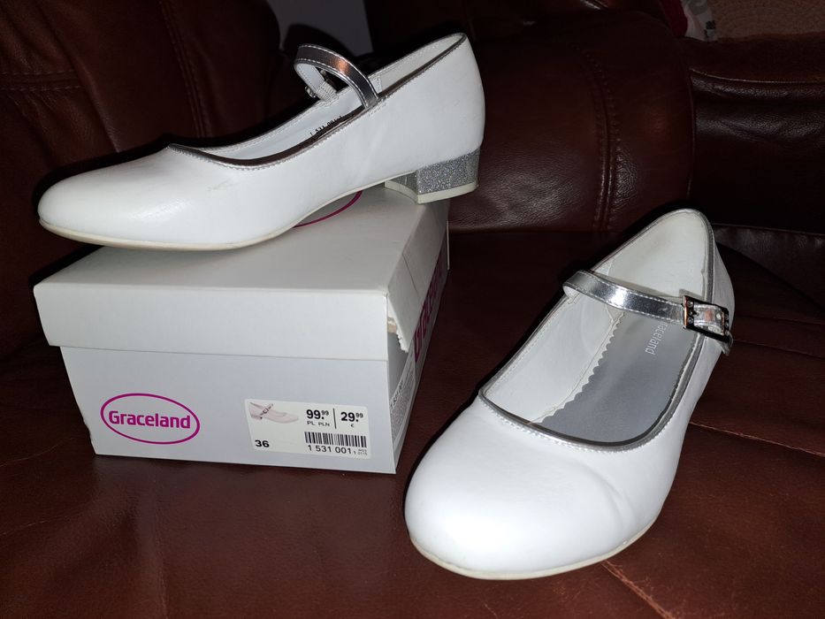 Białe buty pantofelki/komunijne