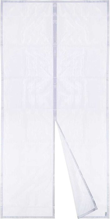 Moskitiera magnetyczna do drzwi biała 120 x 220 cm Apalus BF003