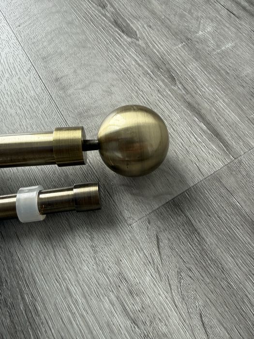 Varoes duplos Dourado Envelhecido
