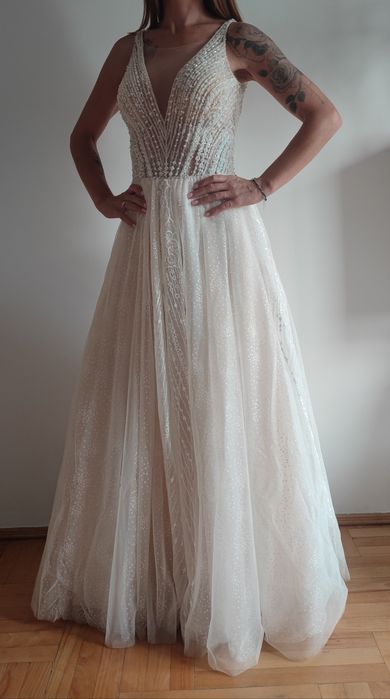 Suknia ślubna rozmiar 34/36 White one Barcelona