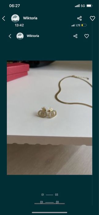Kolczyki dior piekne