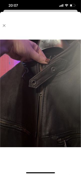 кожана чоловіча куртка