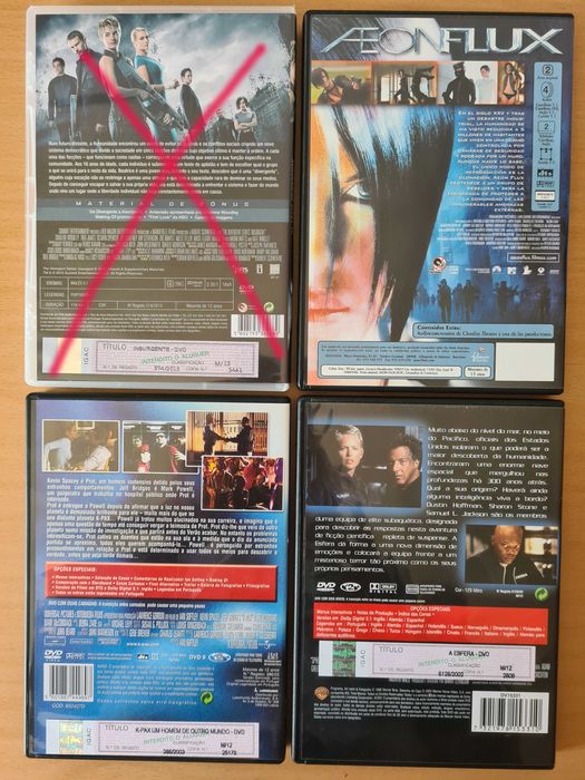 3 filmes em DVD distópicos e de ficção científica