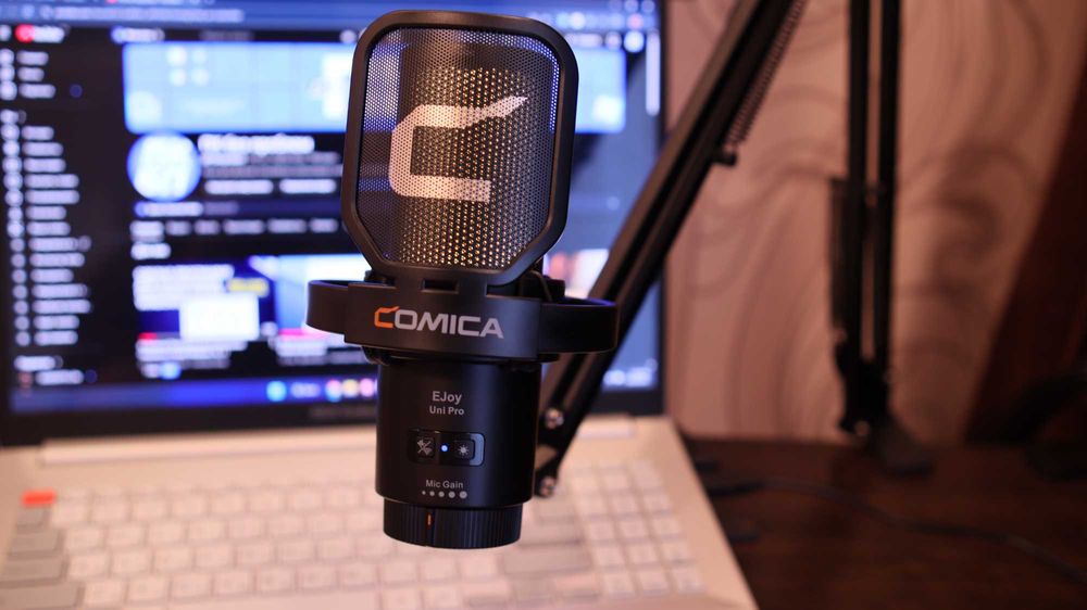 Якісний безпровідний мікрофон COMICA EJoy Uni Pro з пантографом