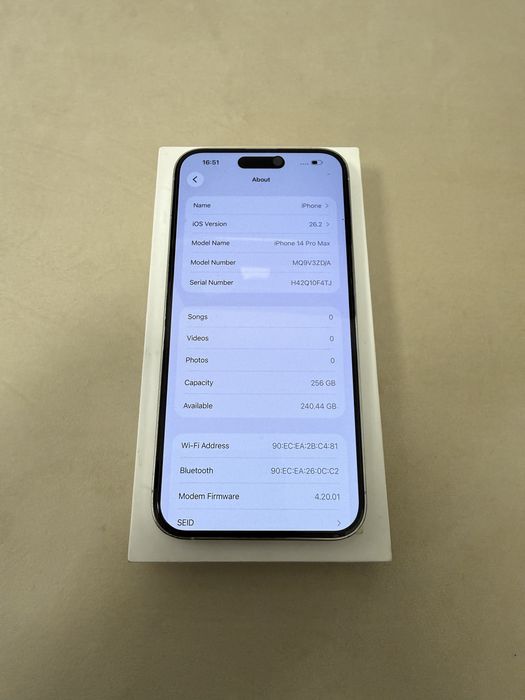 14 pro max 256g white
