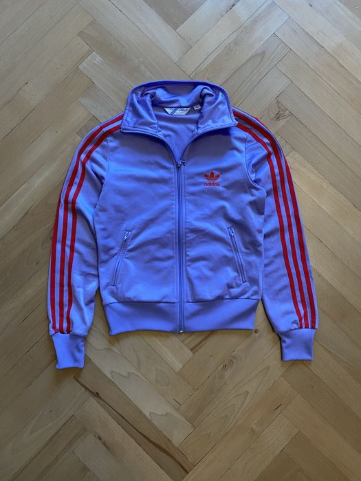 Damska dresowa rozpinana bluza Adidas Firebird Originals  M liliowa