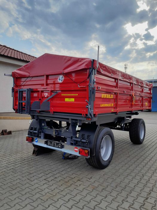Przyczepa rolnicza IFA HL HW 8011 - 3 strony wywrot - 8 ton - Idealna