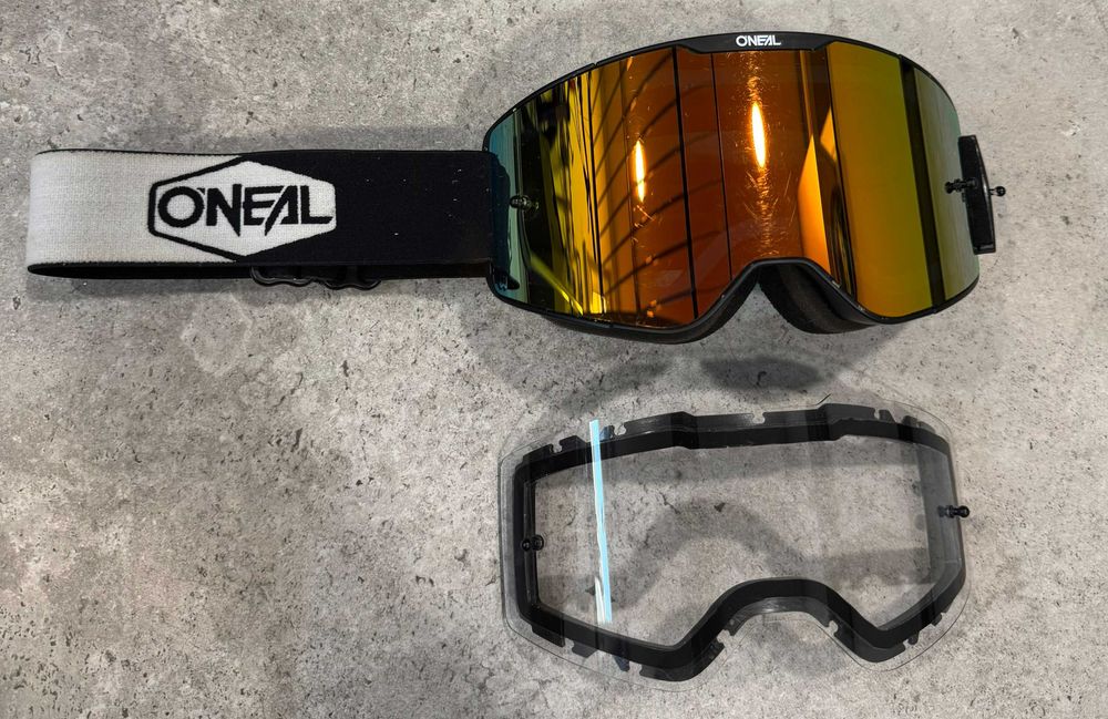 Gogle rowerowe/mx Oneil - lutro + czysta szybka