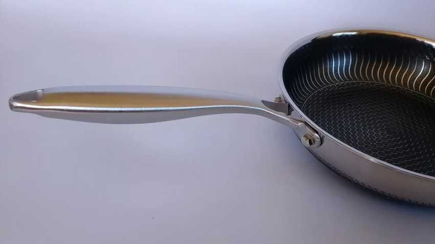 Якісна антипригарна Сковорода 28 см з нержавіючої сталі SUS 316 L
