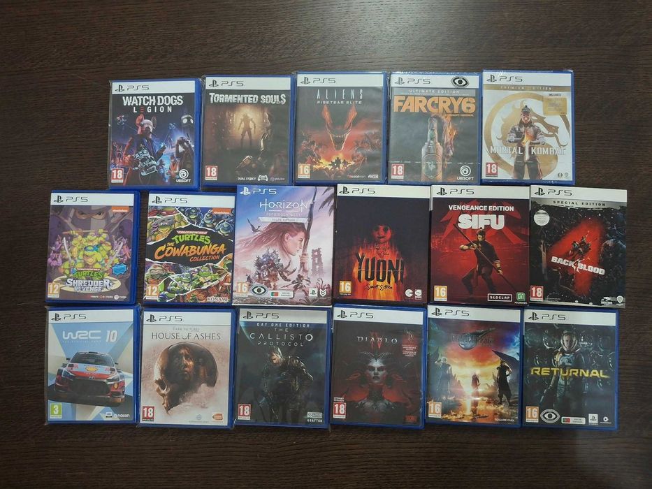 PlayStation 5 com jogos
