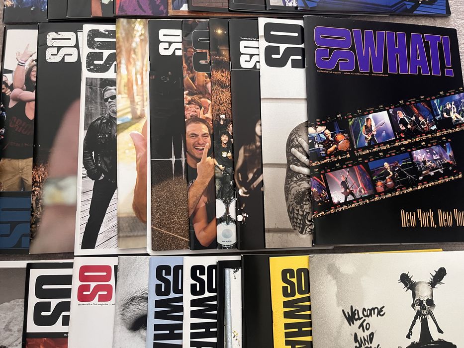 38 revistas So What! Revista oficial MetClub Metallica