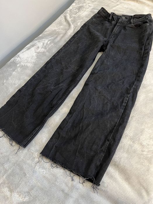 Kuloty / spodnie jeansowe / jeansy czarne - HIT!