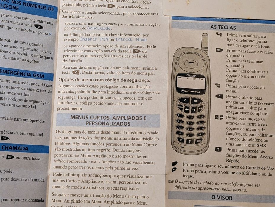 Manual Telemóvel Motorola D160