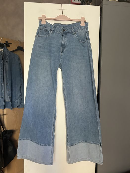 Spodnie dzwony jeansowe