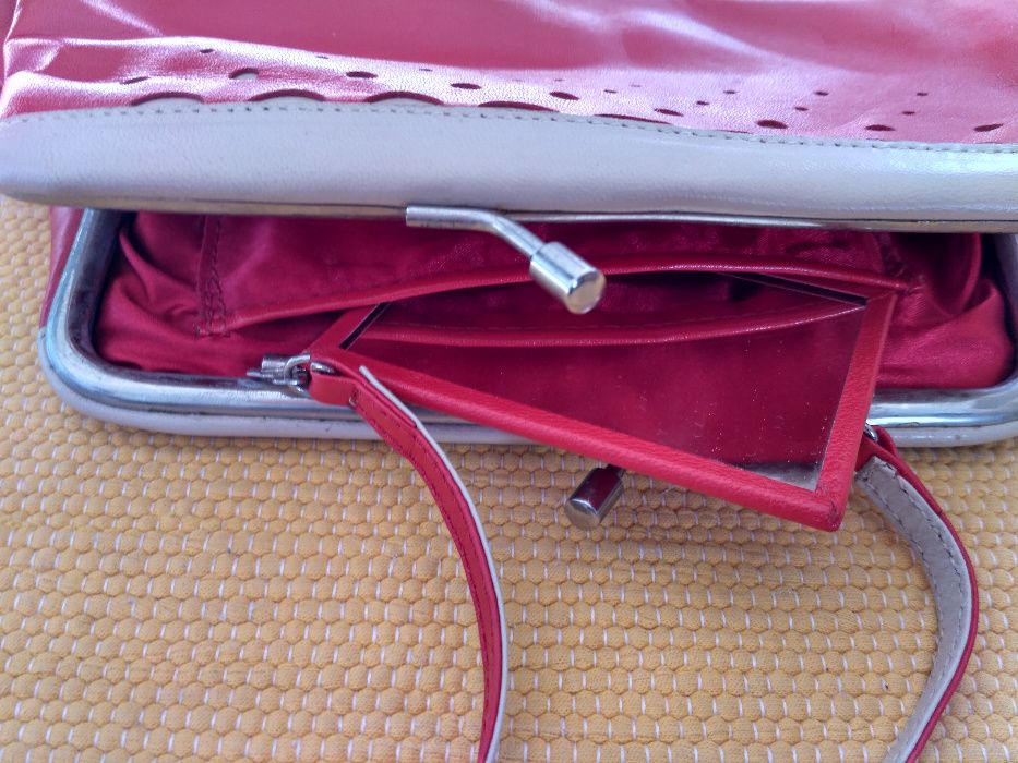 Carteira Bolsa Claudina Como Nova Retro Vintage