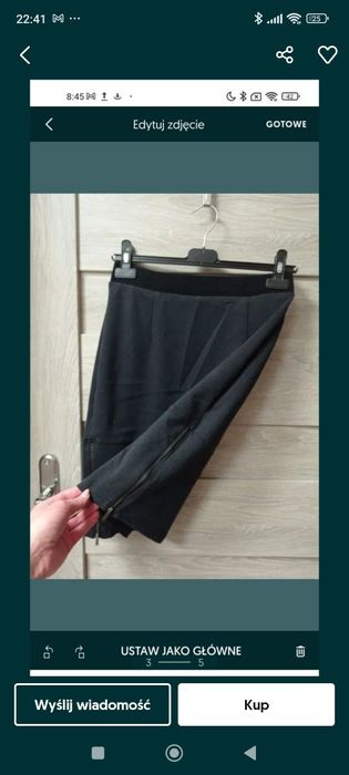 Spódnica czarna ołówkowa Calliope