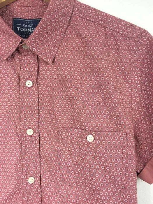 Koszula męska różowa Aztec Topman