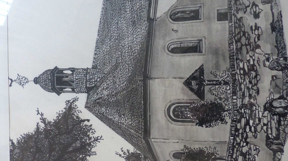 obrazek grafika z kapliczką