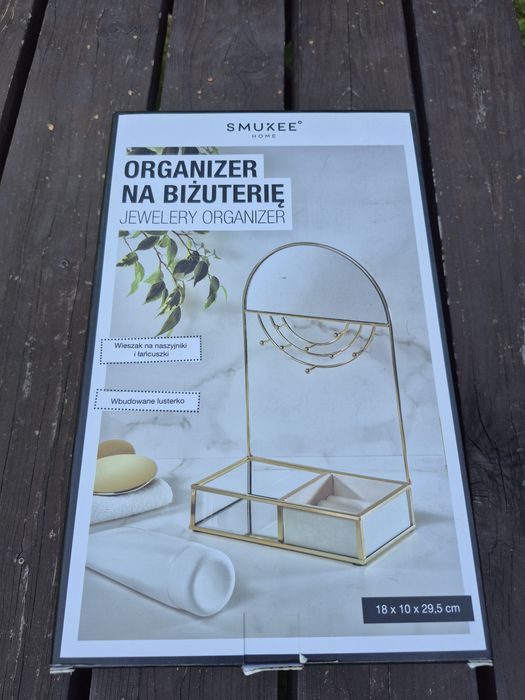 Smukee organizer na biżuterię wieszaki lusterko