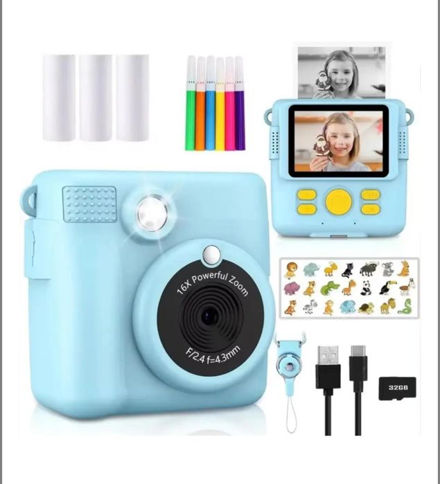 Камера миттєвого друку, нова, відео зйомка