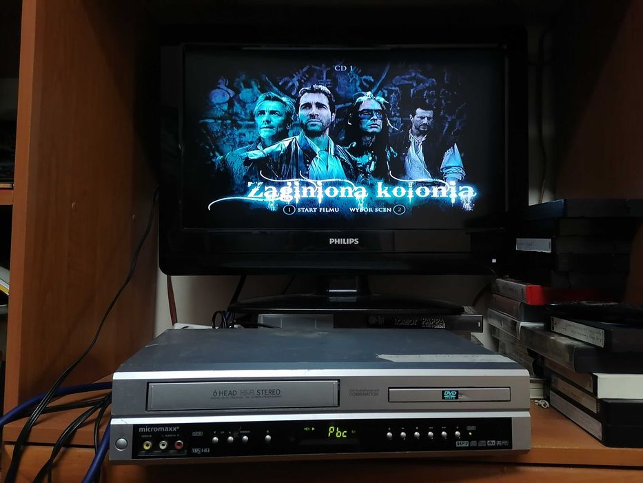 Magnetowid VHS Micromaxx MR9064 HI-FI stereo COMBO  DVD SONY