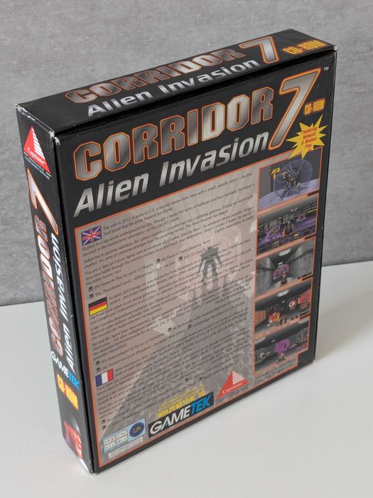 Corridor 7 Alien Invasion gra BIG BOX PC EN silnik Wolfenstein 3D 1994