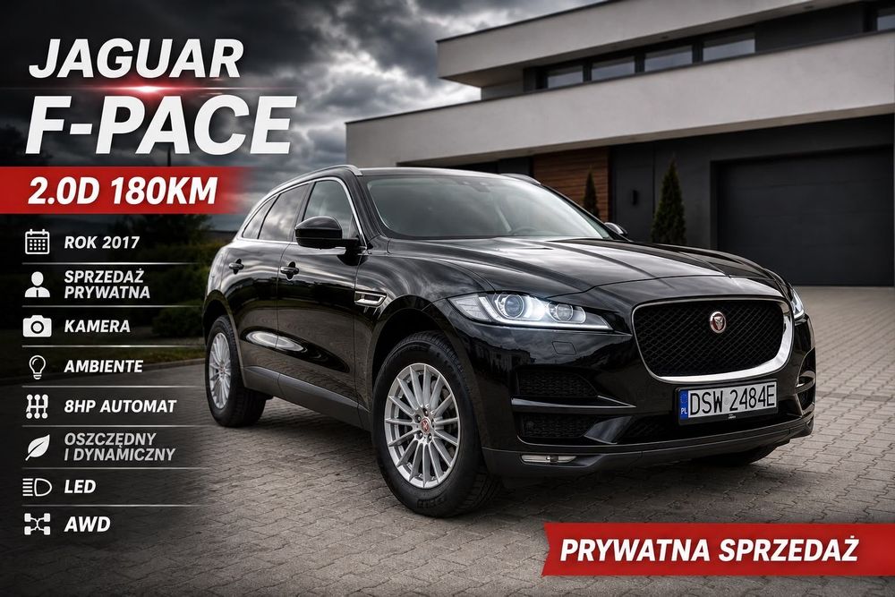 Jaguar F-Pace 2.0 Diesel 180 koni 4x4 AWD AUTOMAT