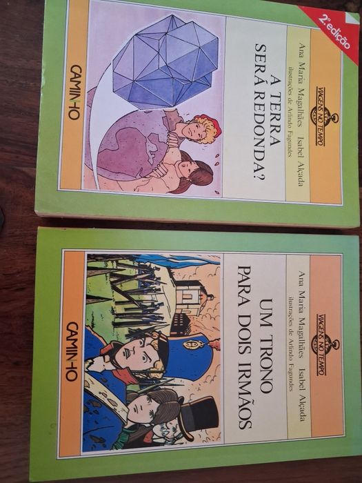 Conjunto de 2 livros juvenis da coleção viagens no tempo
Volume 5 e 12
Autoras Ana Maria Magalhães e Isabel Alçada