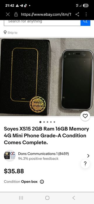 Смартфон  SOYES XS15