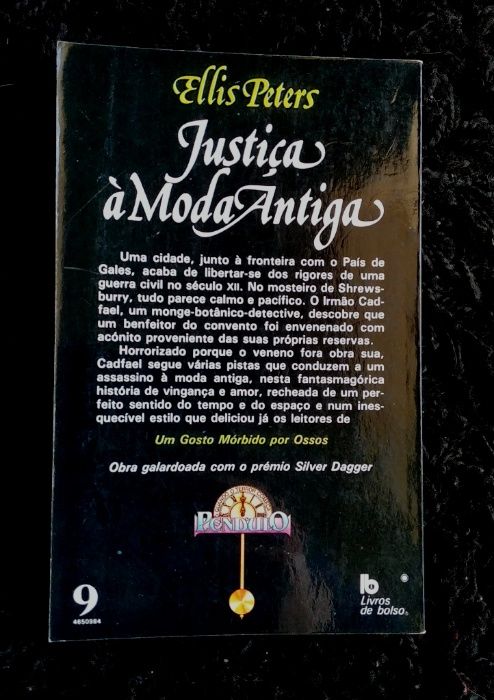 Justiça à Moda Antiga Ellis Peters Coleção Pêndulo Europa-América