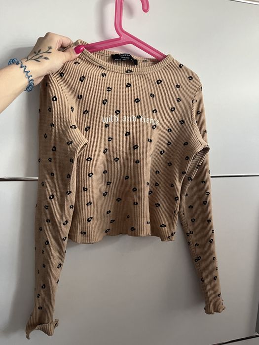 Crop top bershka 34 panterka