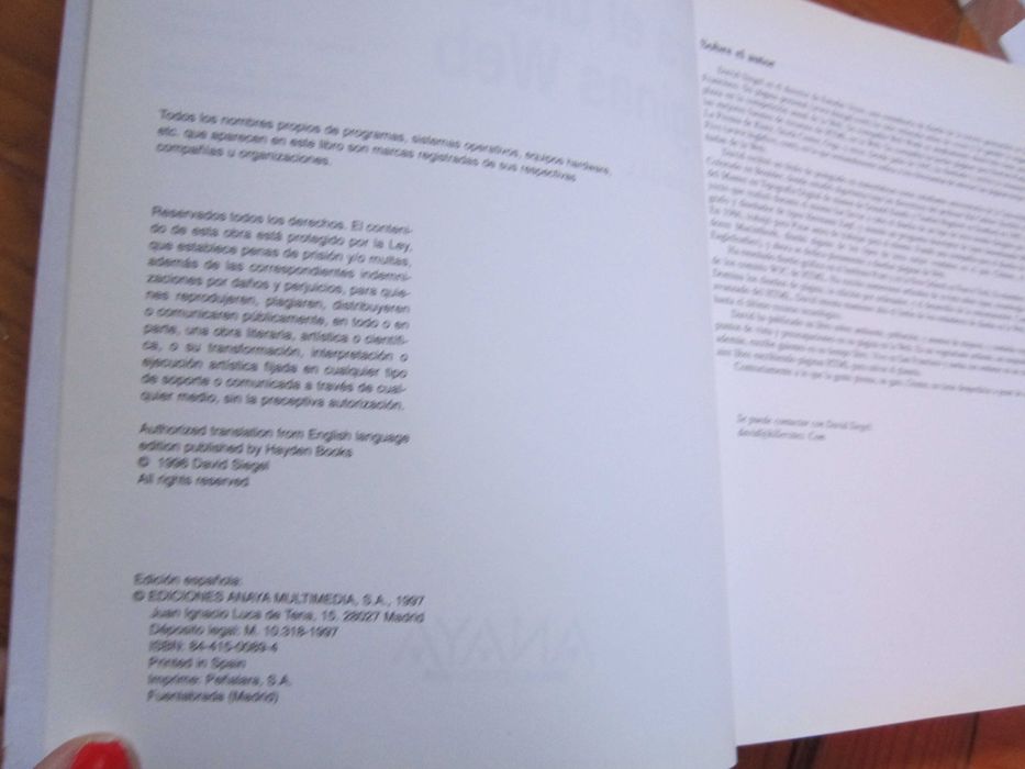 Livro Técnicas avanzadas para el Diseño de Páginas WEB de David Siegel