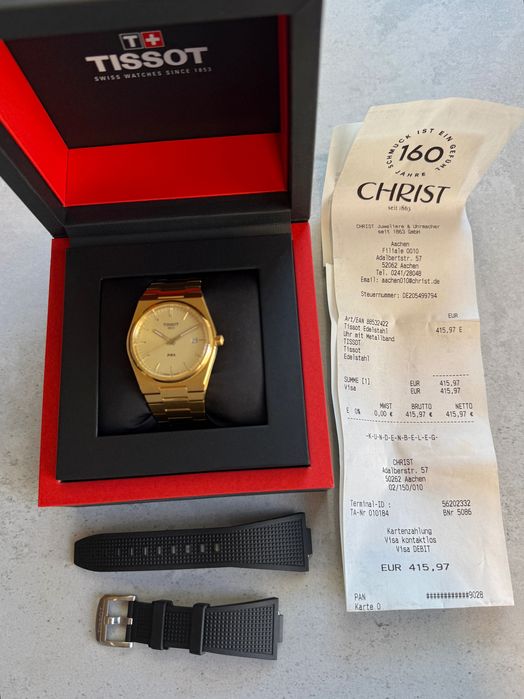 TISSOT PRX 40MM yellow gold