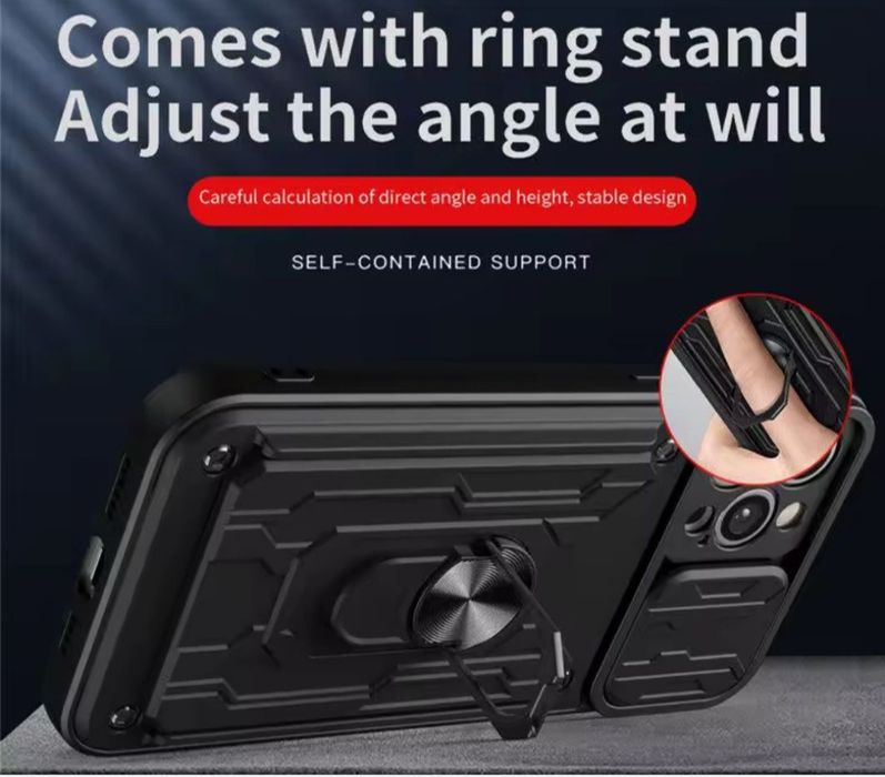 Etui pancerne poco m4 pro 5g w kieszenią na karty/gotówkę