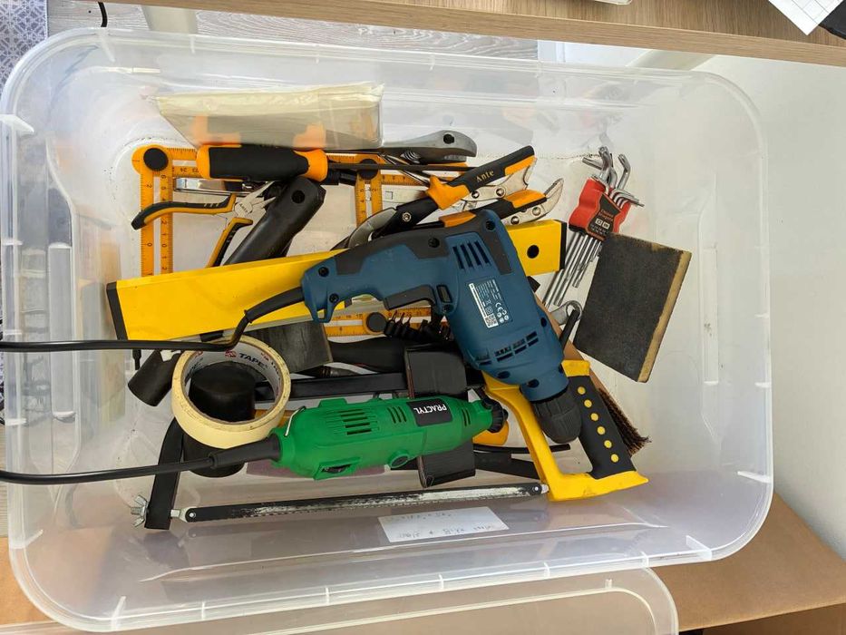 misc tools, drill, dremel, wrenches, hacksaw...