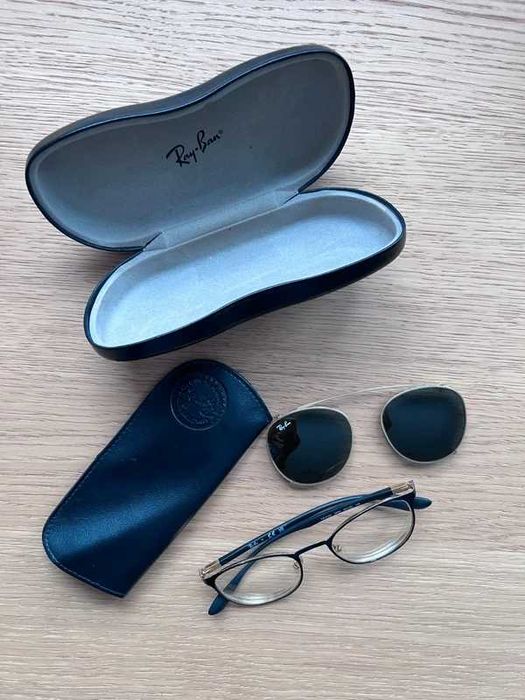Okulary Rayban 6355 i nakładki przeciwłoneczne