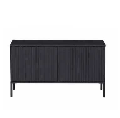 Czarna komoda sosnowa pod tv malowana samodomyki